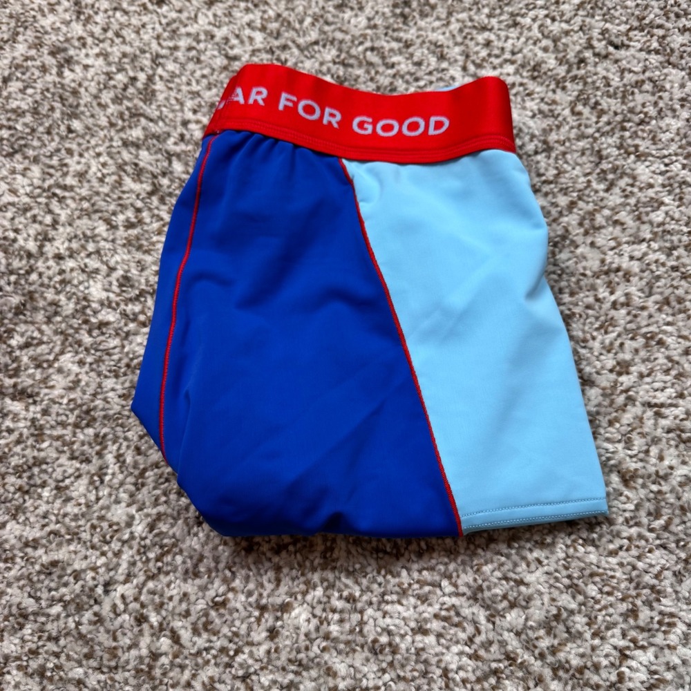 Cotopaxi Haraka Colorblock Athletic Leggings Women's Medium Blue Red Light Blue